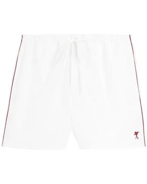 Ami Paris Short Arrow En Coton - Blanc