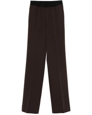 ERMANNO FIRENZE Broek Met Elastische Taille - Bruin