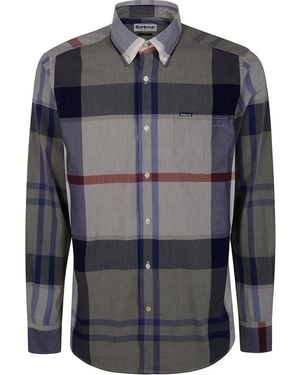 Barbour チェック シャツ - グレー