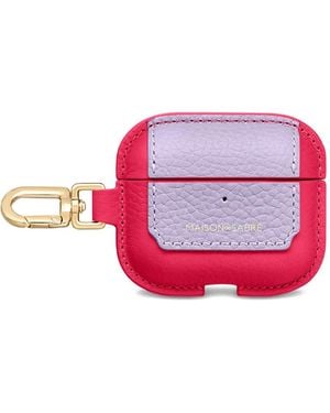 Maison De Sabre Leather Airpods Pro 3 Keyring Case - Pink