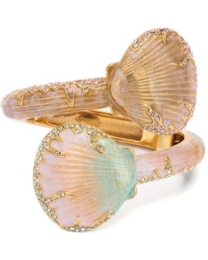 Roberto Cavalli Shell-Motif Ring - White