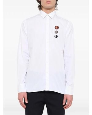 Lanvin Hemd Mit Medaillen-Stickerei - Weiß