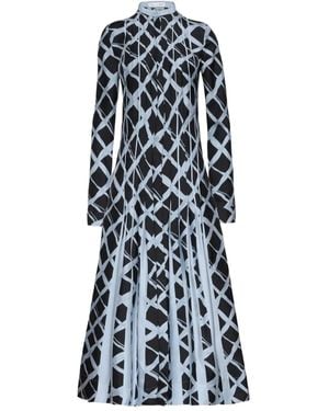 Oscar de la Renta プリーツ ドレス - ホワイト