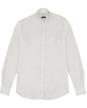 Glanshirt Band-Collar Shirt - White