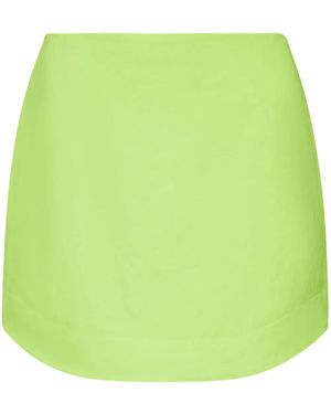 JW Anderson Curved-Hem Mini Skirt - Green