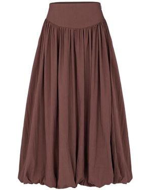 Nicholas Zaira Midi Bubble Skirt - Brown