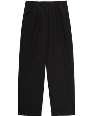 MSGM Pantalones rectos con pinzas - Negro