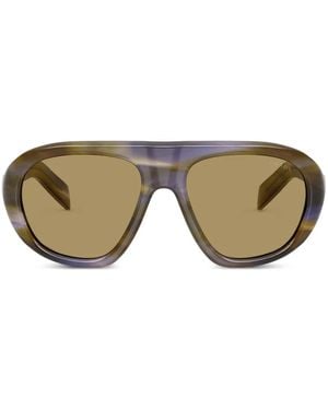 Prada Pilot-Frame Sunglasses - Purple