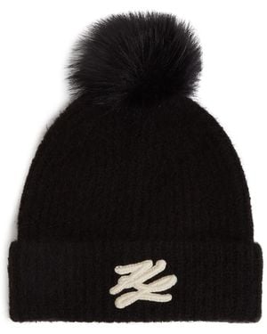 Karl Lagerfeld K/autograph ビーニー - ブラック