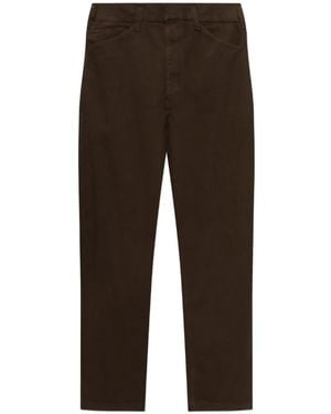 Lemaire Straight-Leg Cotton Pants - Black