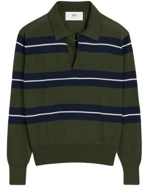 Ami Paris Ami De Coeur Poloshirt - Grün