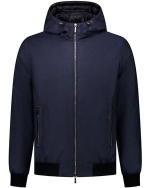 Moorer Oniri-Ll Hooded Jacket - Blue