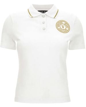 Versace Jeans Couture T-Shirt Met Borduurwerk - Wit