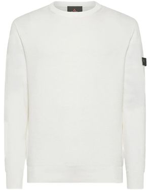 Peuterey Pullover mit Knopfdetail - Weiß