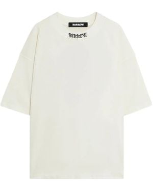 Barrow Camiseta con bordado gráfico - Blanco