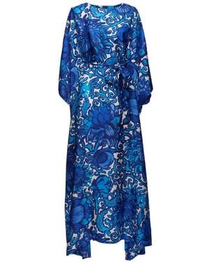 La DoubleJ The Kaftan (With Feathers) - Blue