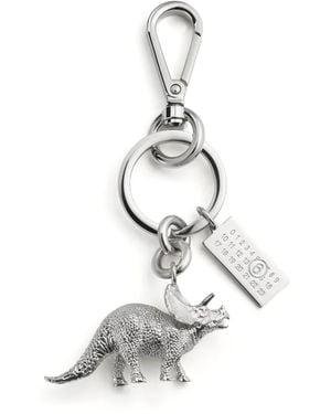 MM6 by Maison Margiela Dinosaur Charm Keyring - White
