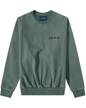 AWAKE NY Embroidered Jumper - Green