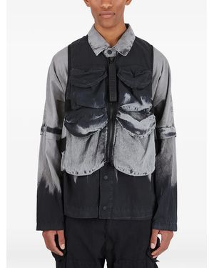 NEMEN Zip-Up Pocket Gilet - Grey