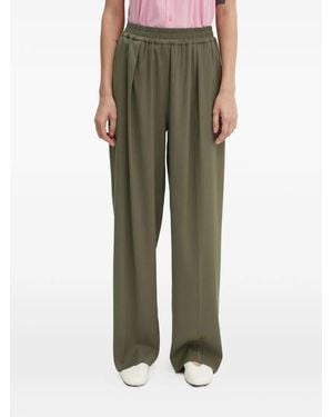 Samsøe & Samsøe Julia Elasticated Pleated Trousers - Green