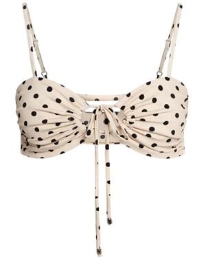 WEILI ZHENG Polka-Dot Bikini - White