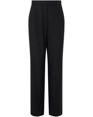 Emporio Armani Wide-Leg Pants - Black