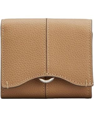 Tod's Grained Leather Wallet - Natural