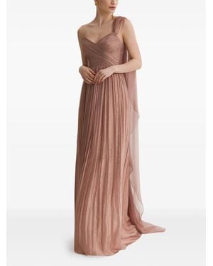 Framboise Vestido Largo Neem Con Hombro Descubierto - Rosa