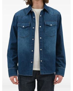 A.P.C. Double-Pocket Denim Shirt - Blue