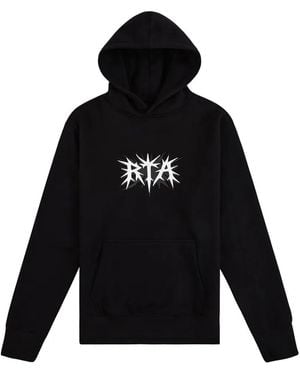 RTA Logo-Print Hoodie - Black