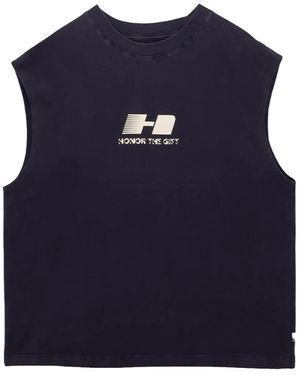 Honor The Gift The Frequency Graphic-Print Tank Top - Blue