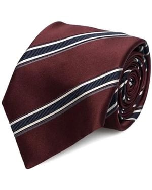 Brunello Cucinelli Diagonal-Stripe Tie - Purple