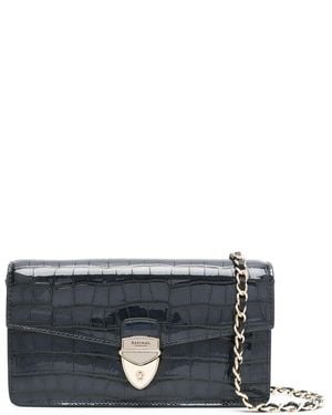 Aspinal of London Mayfair 2 Clutch Bag - Blue