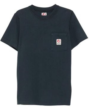 Murphy & Nye Logo-Patch Pocket T-Shirt - Blue