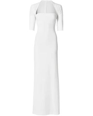 Jacquemus The Bolero Short-Sleeve Dress - White