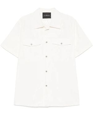 John Richmond Logo-Embroidered Shirt - White