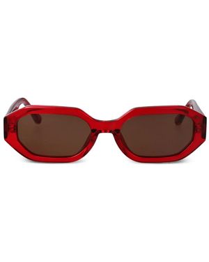 The Attico X Linda Farrow Irene Sunglasses - Red
