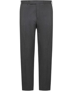 PT Torino Pressed-crease flat-front trousers - Gris