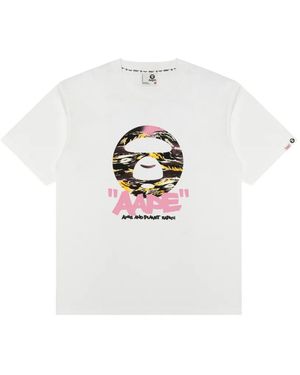 Aape By A Bathing Ape Short-Sleeve T-Shirt - White