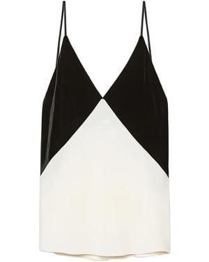 forte_forte Colour-Block Tank Top - Black