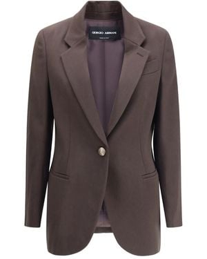 Giorgio Armani Blazer con botones - Marrón