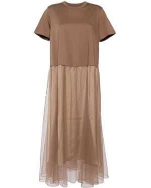 JNBY Short Sleeves Dress - Brown
