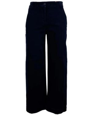 Via Masini 80 Wide-Leg Trousers - Blue