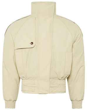 Marine Serre Bomberjacke mit Stehkragen - Natur