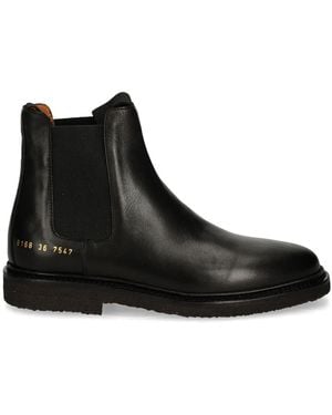 Common Projects Leather Chelsea Boots - Black