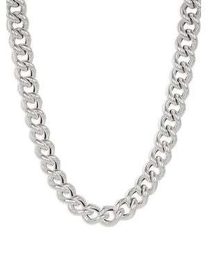 NO MORE Chunky Sterling-silver Necklace - メタリック