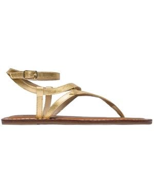 Bernardo Mallorie Strappy Ankle-Buckle Sandals - Natural