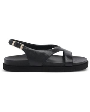 Ángel Alarcón Buckle-Fastening Cut-Out Sandals - Black