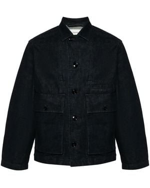 Lemaire Spread-Collar Denim Jacket - Blue
