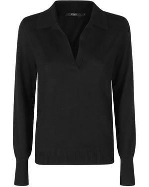 Seventy V-Neck Spread-Collar Jumper - Black